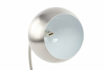 Lampa decorativa din PVC/fier/marmura Bella argintie/alba, un bec - Img 9
