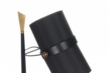 Lampa decorativa din tesatura/metal Novum neagra, un bec - Img 6