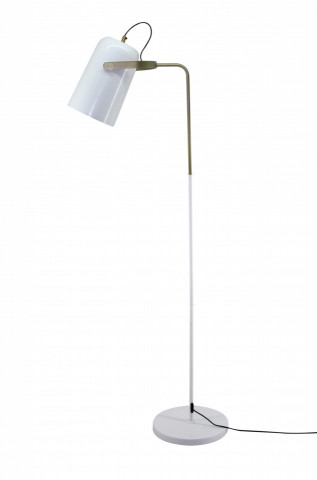 Lampadar din fier/cupru/aluminiu Caricia 135 cm alb, un bec