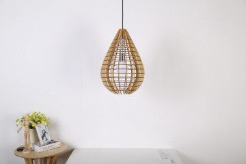Lustra din lemn Illumination bej, un bec - Img 7