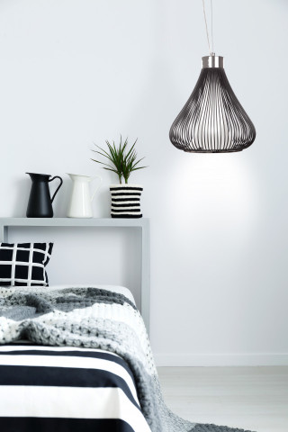 Lustra din metal Exota neagra, un bec - Img 3