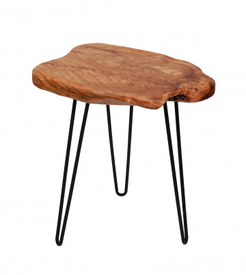 Masuta de cafea cu forma neregulata din lemn de cedru 45x40x52 cm