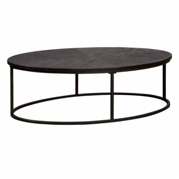 Masuta de cafea Viola din lemn de mango neagra 135 cm