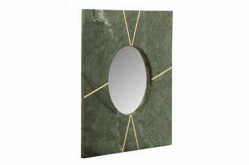 Oglindă cu rama din marmura verde Dexter 41x41x2 cm