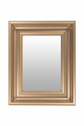 Oglinda dreptunghiulara cu rama din polistiren champagne Scott, 45,5cm (L) x 36,5cm (L) x 5,2cm (H) - Img 1