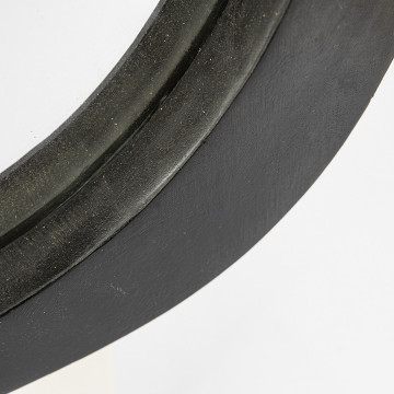 Oglinda ovala cu rama neagra Plecto, 120 x 5 x 70 cm - Img 3