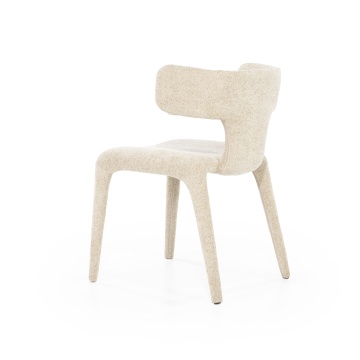 Scaun Dave din Tesatura, metal si lemn taupe - Img 4