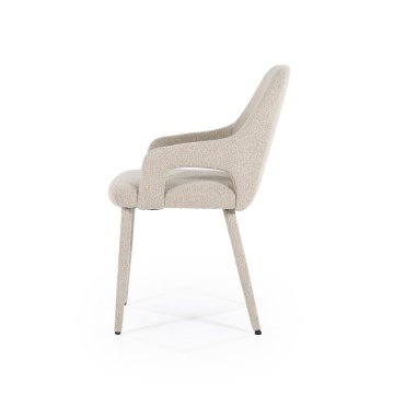 Scaun Fika din tesatura taupe - Img 3