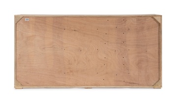 Servanta Nashik, cu 2 uși și 4 sertare, din lemn masiv de mango și lemn reciclat, 175x40x90 cm - Img 3