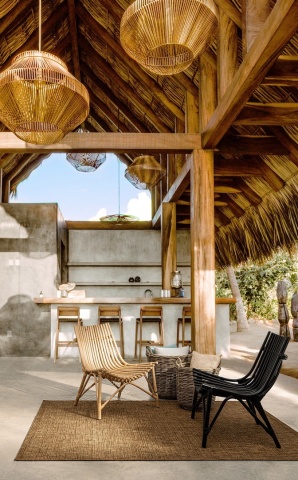 Set 2 Fotolii lounge Menendez, din ratan, natural, 77 x 80 x 84 cm - Img 10