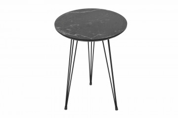 Set 3 masute de cafea rotunde marmura neagra 45 cm, 50 cm, 55 cm - Img 6
