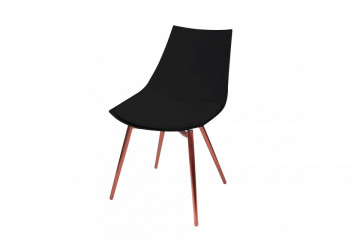 Set 4 scaune Dakota negru/cupru