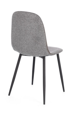 Set 4 scaune Irelia, din poliester, Gri închis, 52,5x42,5x90 cm - Img 2