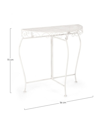 Set de 2 Console Emily, din Oțel vopsit epoxidic, 75x36x75 cm - Img 2