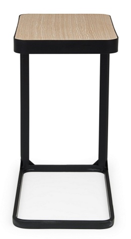Set de 2 Măsuță de cafea stil nordic, metal și furnir de brad, 50x30x55 cm - Img 4