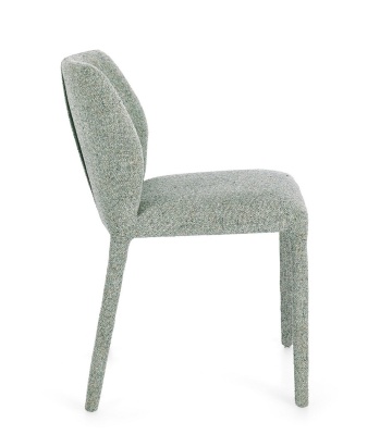 Set de 2 scaune Libby, din oțel și stofă, verde, 50x55x77,5 cm - Img 5