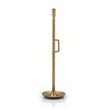 Suport lumanare din metal Wick, gold - Img 1