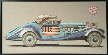 Tablou din hartie Race car I 82cm x 42cm - Img 1