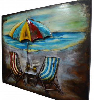 Tablou din metal Beach 120cm x 90cm - Img 3