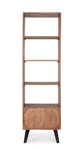 Bibliotecă Isar cu 2 uși din lemn masiv maro 195 cm - Img 3