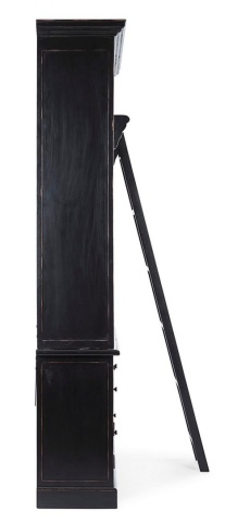 Bibliotecă Jefferson Black din lemn de mango neagra 233.7 cm - Img 5