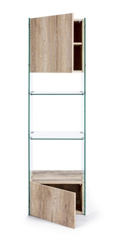 Bibliotecă Melania cu sticlă securizata 182,5 cm - Img 5