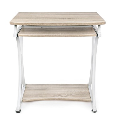 Birou Violet, cu cadru metalic și tavă glisantă pentru tastatură, 70x55x76 cm - Img 4