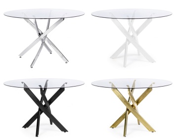 Blat din sticlă masă dining George, Ø120 cm - Img 3