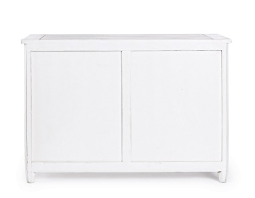 Comodă Colette cu 6 sertare, din lemn masiv de mango, finisaj vopsit, 120x45x85 cm - Img 4