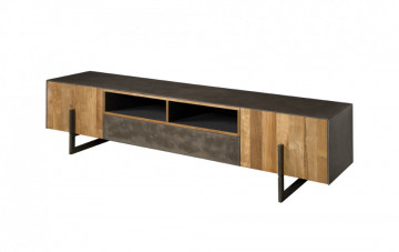 Comoda TV din tec reciclat 222 cm