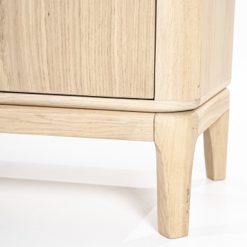 Comoda TV Harvey din lemn de stejar 170x40x50 cm - Img 6