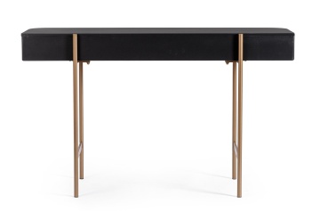 Consolă Darcy, blat din MDF, picioare din oțel, 120x40x73 cm - Img 4
