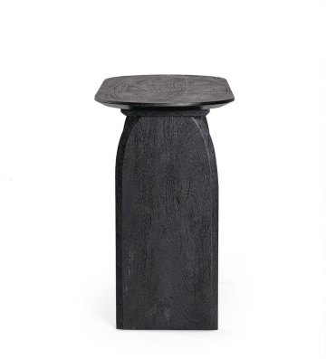Consolă Monterrey, 110 cm, din lemn de mango, cu finisaj nitrocelulozic, negru, 110x45x76 cm - Img 4