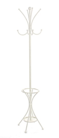 Cuier Charlotte, din metal, cu aspect antichizat, 27x27x174 cm