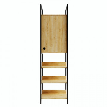 Cuier din pal melaminat cu usa Gardırop stejar 50x180x 40 cm - Img 6