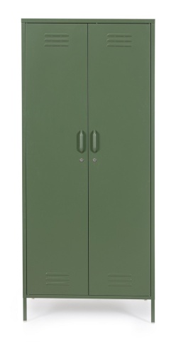 Dulap Cambridge, cu 2 uși, din oțel, vopsit electrostatic, verde salvie, 80x50x185 cm - Img 3
