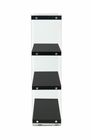 Etajera din sticla Elementary 83x113 cm Neagra - Img 3