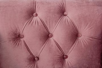Fotoliu clasic din catifea, Roz antic, 97 x 82 x 78 cm - Img 5