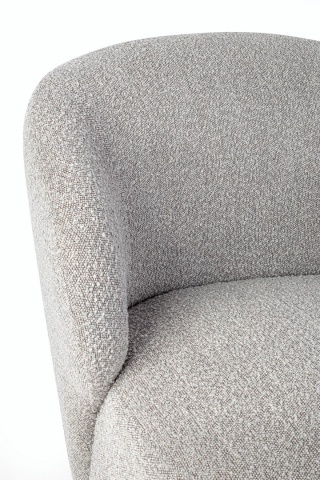 Fotoliu gri din textil bouclé, 79.5 x 75.5 x 72 cm - Img 7