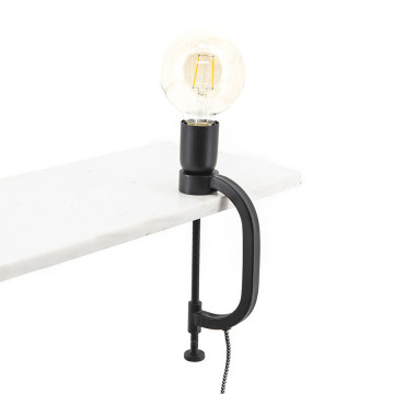 Lampa de birou din aluminiu Klamp neagra - Img 1