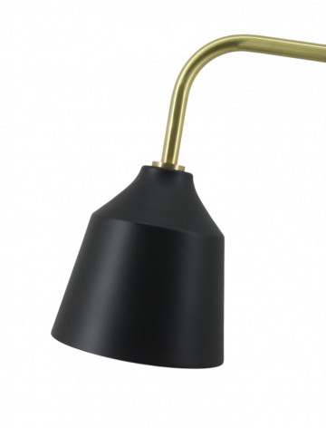 Lampa decorativa din fier/cupru Carisa neagra, un bec - Img 3