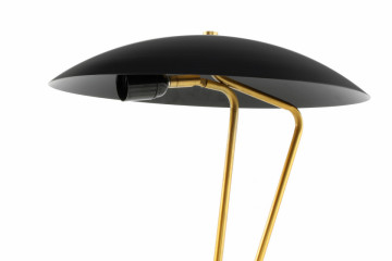 Lampa decorativa din fier/marmura Kayani neagra /aurie /neagra, un bec - Img 6
