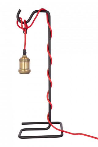Lampa decorativa din fier Musium neagra, un bec
