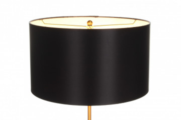 Lampa decorativa din metal/marmura Piona neagra / aurie, doua becuri - Img 4