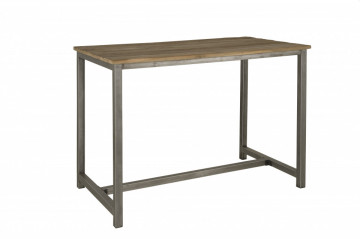 Masa de bar dreptunghiulara din lemn 160x90x110 cm maro