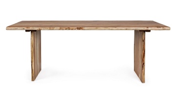 Masa Eneas fixă, pentru 8 locuri, din lemn de acacia, 200x95x77 cm - Img 3