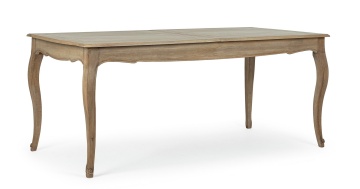 Masă extensibilă Domitille, 8 locuri, din lemn de mango, 180-225x90 cm - Img 2