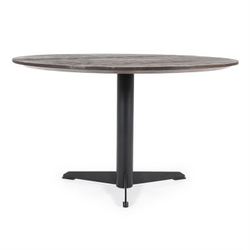 Masa rotunda din lemn de mango Donny 130x76 cm maro - Img 1