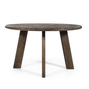 Masa rotunda din lemn de mango Fynn 130x75 cm maro - Img 1