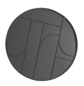Măsuță de cafea Archie, rotundă, metal și sticlă, Ø60 cm - Img 3